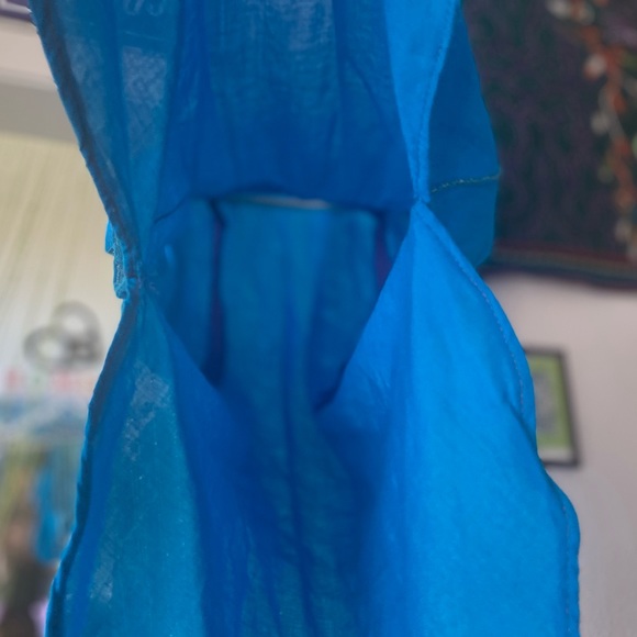 Boho Handmade Embroidered Kaftan Tunic Dress - Picture 6 of 9